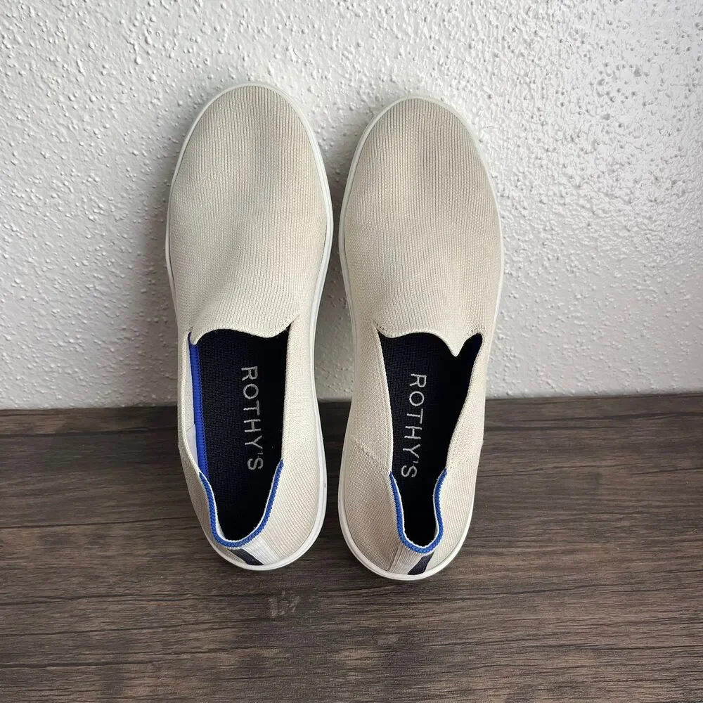 Rothy's The Original Slip On Sneaker Tan Sand‎ Knit Shoes Womens Size 10